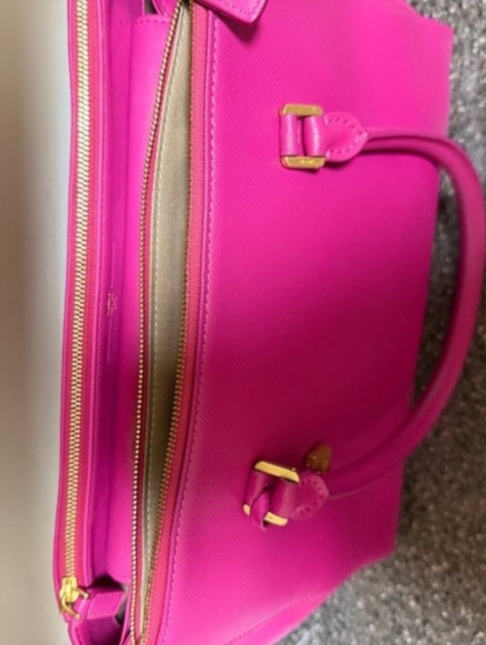 Authentic MCM Bright Pink Satchel - Picture 14 of 16